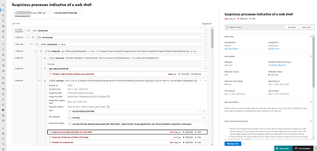 Microsoft 365 security web shell