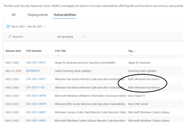 Security Update Guide dashboard role