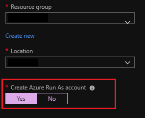 Add automation account
